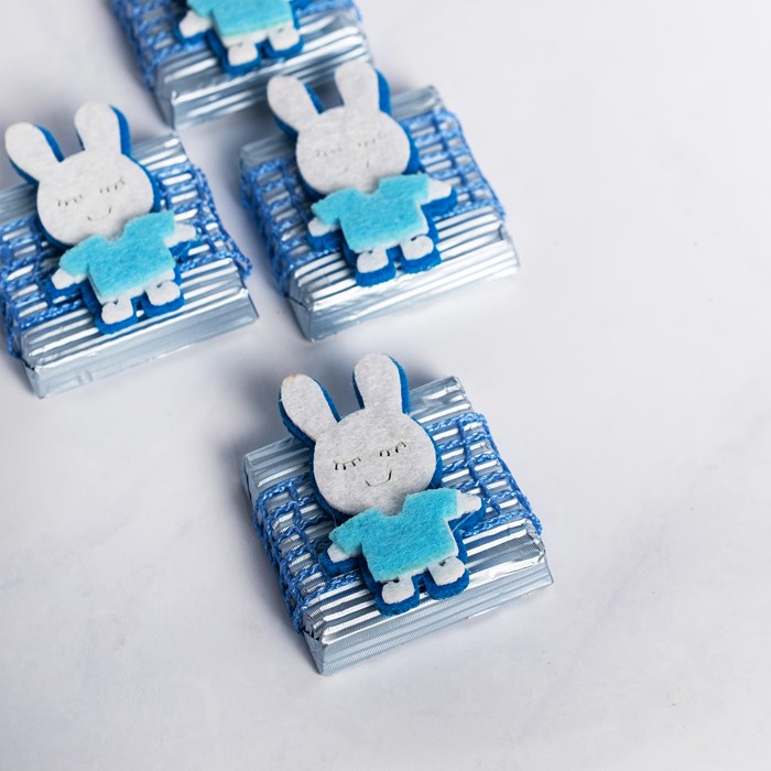 Bebek Keçe Tavşan Mavi