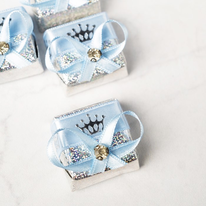 Bebek Taç Kurdele Mavi