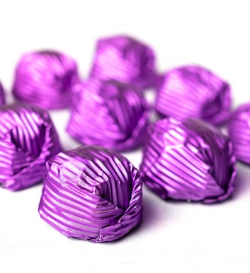 Yaldızlı Mor Çikolata