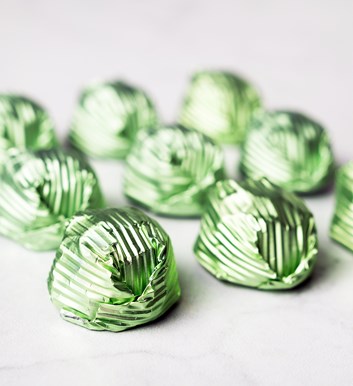 Yaldızlı Yeşil Çikolata