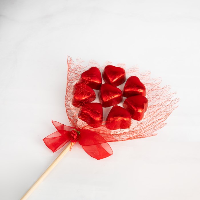 8'li Kalpli Çikolata (Kırmızı)