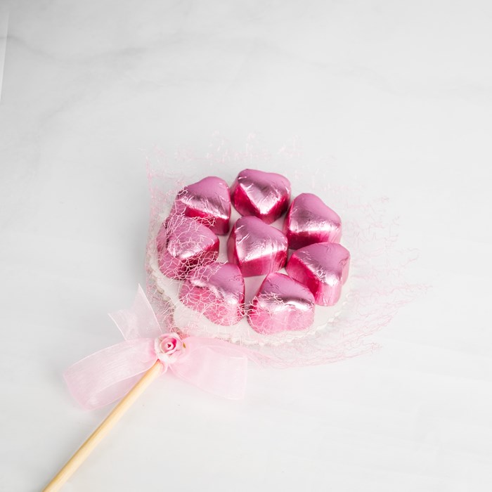 8'li Kalpli Çikolata (Pembe)